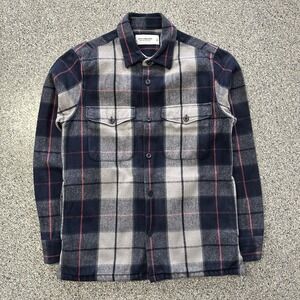 Abercrombie & Fitch Flannel Shirt Shacket Mens S Long Sleeve Button Up Plaid